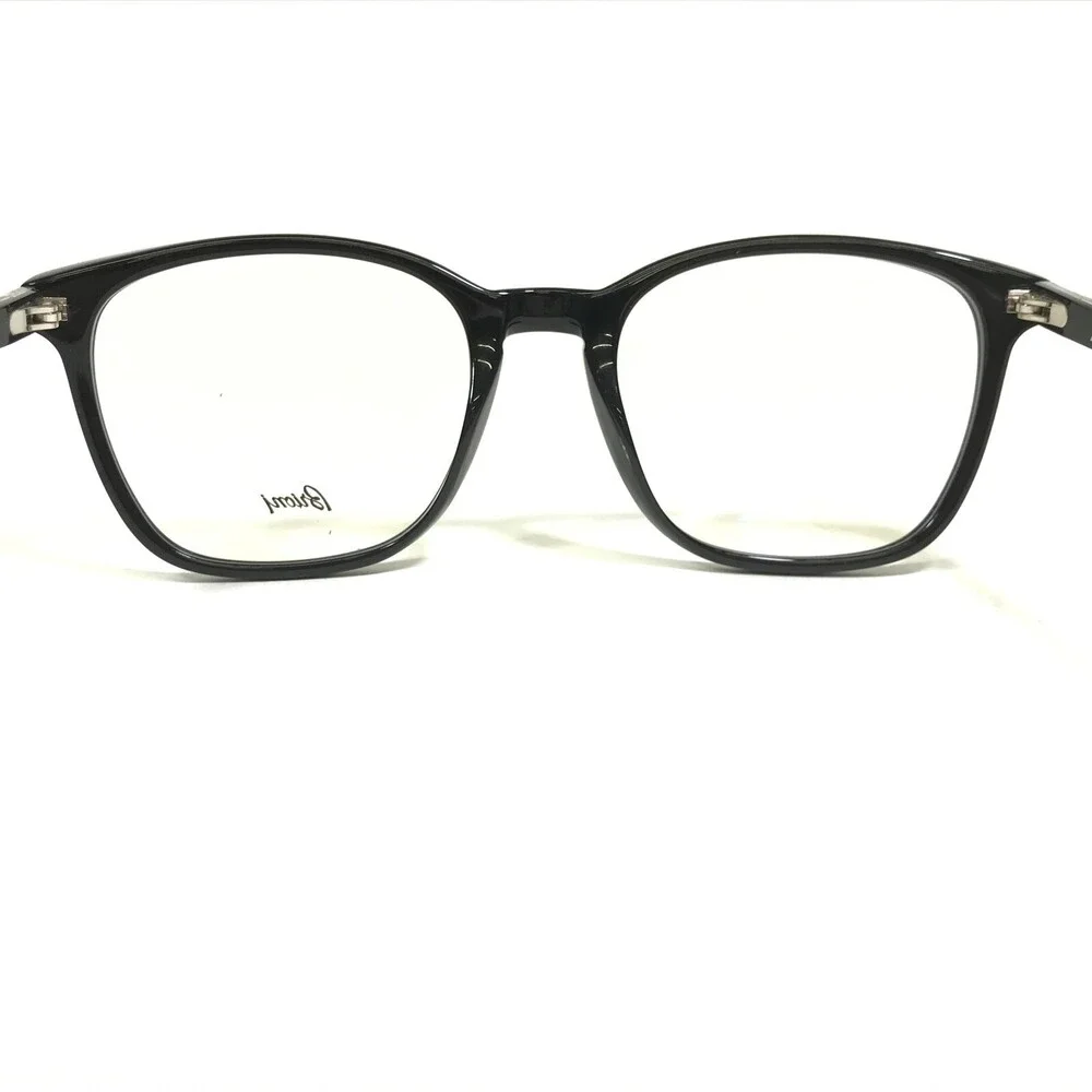 Brioni Eyeglasses Frames BR0033O 001 Black Silver Square Full Rim 52-20-145
